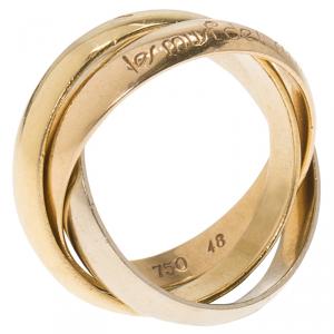 مملوكة مسبقًا Cartier Trinity Les Must de Cartier 3-Tone Gold Ring Size 48
