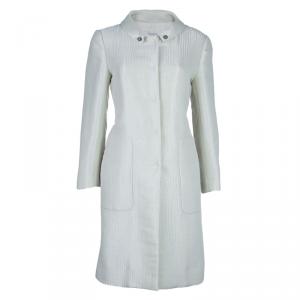 Valentino Metallic Cream Coat M
