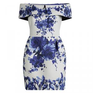 Valentino Floral Jacquard Off-Shoulder Dress M