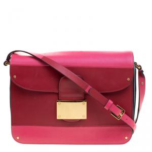 Pre Owned Valentino Multicolor Leather Rivet Shoulder Bag