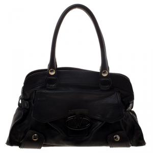 Pre Owned Valentino Black Leather Satchel