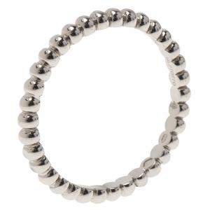 Pre Owned خاتم فان كليف آند اربلز بيرلي ذهب أبيض لآلئ من الذهب مقاس 48