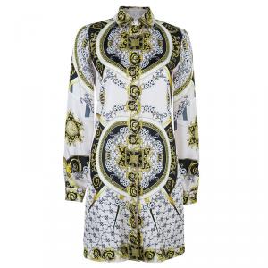 Pre Owned فستان فيرساتشي حرير متعدد الألوان M