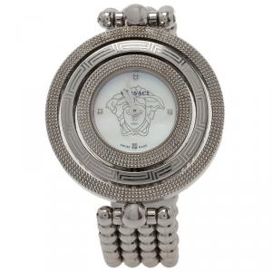 Versace Mother of Pearl Stainless Steel Eon Women's Wristwatch 39MM