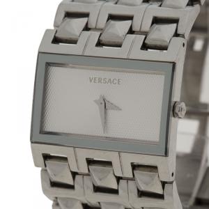 Versace White Stainless Steel 75Q Women's Wristwatch 32MM