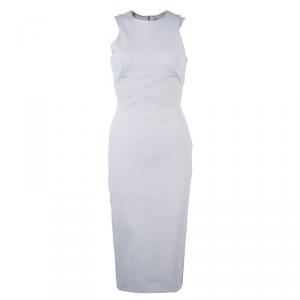 Pre Owned Victoria Beckham Beige Shift Dress M