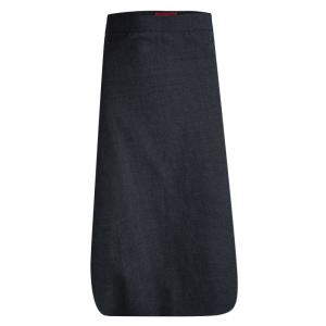 Vivienne Westwood Red Label Grey Wool A-Symmetric Hem Line Detail Skirt L