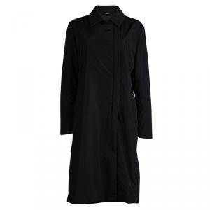 Weekend Max Mara Black Padded Nylon Overcoat M