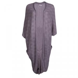 Zadig and Voltaire Purple Cashmere Draped Cardigan M
