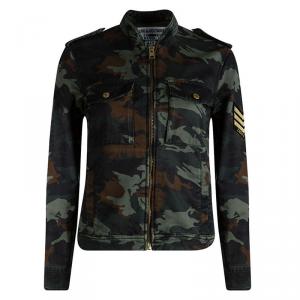 Zadig and Voltaire Kavy Camouflage Zip Front Jacket XS