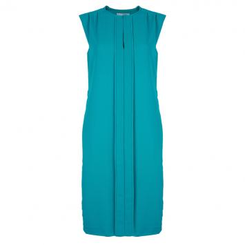 CH Carolina Herrera Blue Sleeveless Paneled Dress S