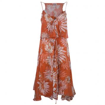 Diane Von Furstenberg Tupai Chiffon Wrap Dress M
