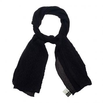 Fendi Black Zucca Silk Stole