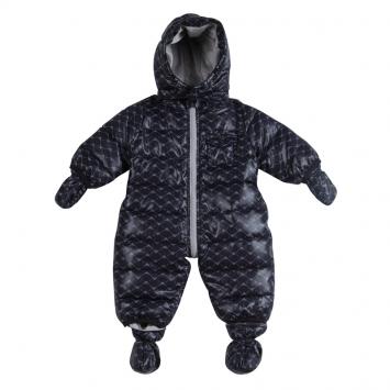 مملوكة مسبقًا Armani Baby Logo Printed Hooded Snowsuit , Booties and Gloves Set 3 Months