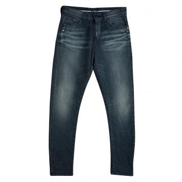 Pre Owned Armani Junior Washed Distressed Denim Studded Pocket Detail Skinny Jeans 12 Yrs