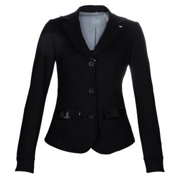 Pre Owned Armani Junior Black Sequin Detail Blazer 14 Yrs