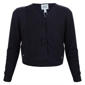 Pre Owned Armani Junior Navy Blue Cardigan 6 Yrs