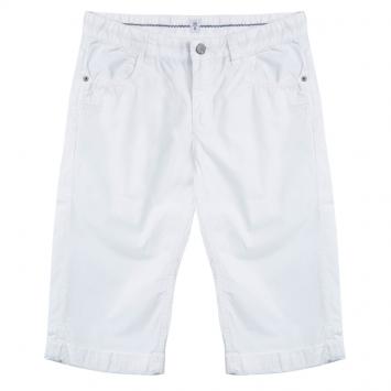 مملوكة مسبقًا Armani Junior White Cotton Bermuda Shorts 12 Yrs