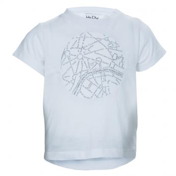 Pre Owned Baby Dior White Printed T Shirt 6 Months