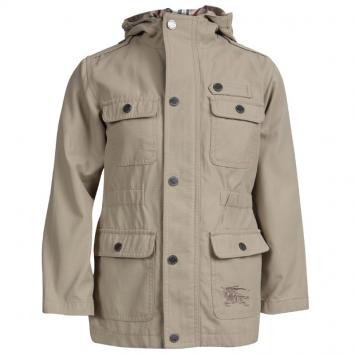 مملوكة مسبقًا Burberry Beige Hooded Jacket 6 Yrs