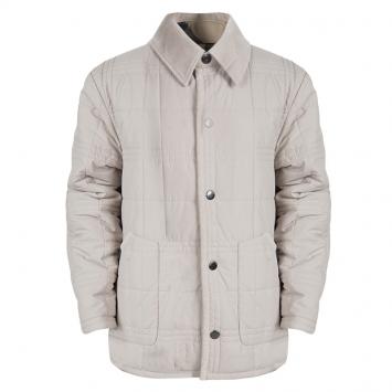 Pre Owned Burberry Beige Corduroy Trim Detail Quilted Jacket 10 Years