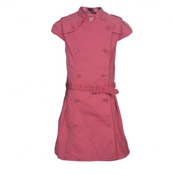 Pre Owned Burberry Pink Cap Sleeve Belted Trench Dress 10 Yrs