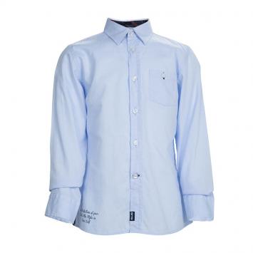 Pre Owned Cesare Paciotti Blue Cotton Long Sleeve Button Front Shirt 6 Yrs