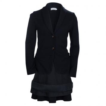 Pre Owned Dior Black Knit Skirt Suit 10 Yrs