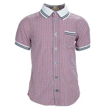 Pre Owned Gucci Multicolor Checked Cotton Buttondown Short Sleeve Shirt 6 Yrs