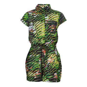 Pre Owned Kenzo Kids Multicolor Printed Play Suit 8 Yrs