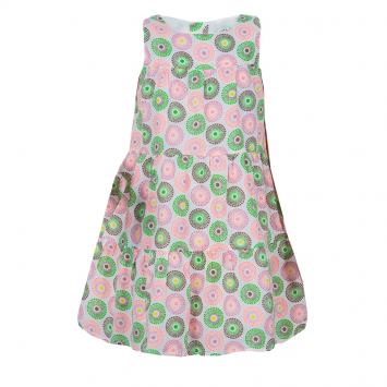 Pre Owned Kenzo Kids Multicolor Neon Print Sleeveelss Dress 6 Yrs