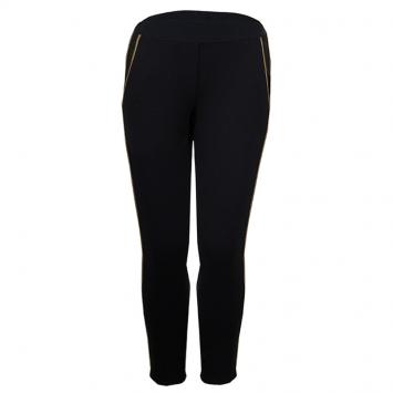Pre Owned Little Marc Jacobs Black and Gold Piping Detail Sweat Pants 5 Yrs