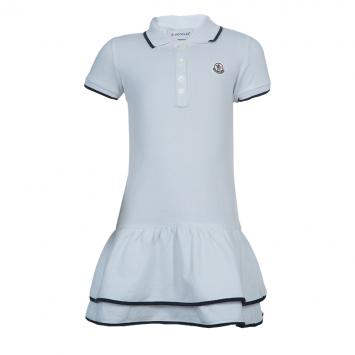 Pre Owned Moncler White Polo Knit Dress 2 Yrs