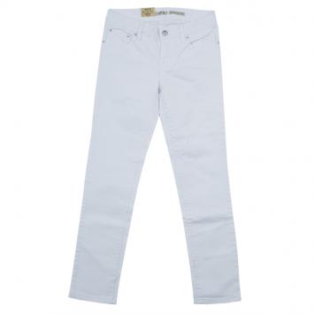 Pre Owned Ralph Lauren White Denim Bowery Skinny Jeans 10 Yrs