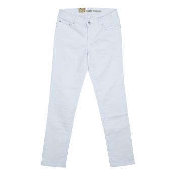 Pre Owned Ralph Lauren White Denim Bowery Skinny Jeans 12 Yrs