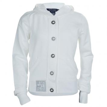 Pre Owned Ralph Lauren White Kangaroo Pocket Buttondown Hoodie 8/10 Yrs