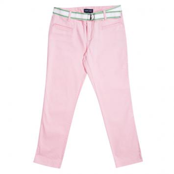 Pre Owned Ralph Lauren Fresh Pink Belted Slim Fit Pants 10 Yrs