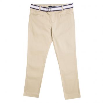 Pre Owned Ralph Lauren Khaki Belted Slim Fit Pants 10 Yrs
