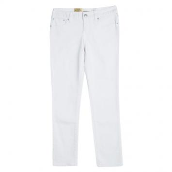 Pre Owned Ralph Lauren White Bowery Skinny Denim Jeans 12 Yrs