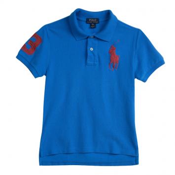 Pre Owned Polo By Ralph Lauren Blue Polo T-Shirt 10-12 Yrs