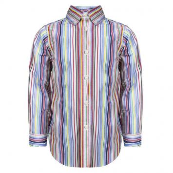 Pre Owned Ralph Lauren Multicolor Striped Button Down Long Sleeve Shirt 4 Yrs