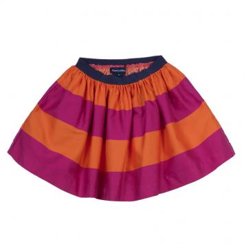 Pre Owned Ralph Lauren Orange and Pink Striped Skirt 6 Yrs