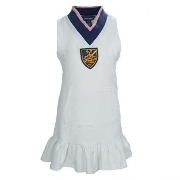 Pre Owned Ralph Lauren White Sleeveless Jersey Dress 4 Yrs