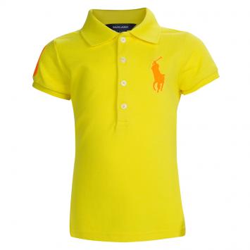 Pre Owned Ralph Lauren Yellow Polo T-Shirt 4 Yrs