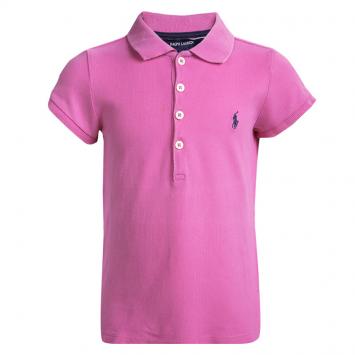 Pre Owned Ralph Lauren Pink Short Sleeve Polo T-Shirt 5 Yrs