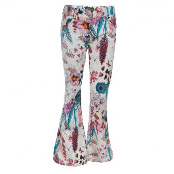 Pre Owned Roberto Cavalli Multicolor Floral Print Jeans 6 Yrs