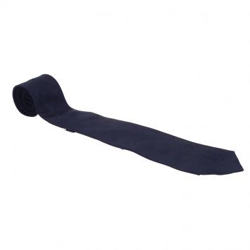 Pre Owned Alexander McQueen Navy Blue Tonal Floral Jacquard Silk Tie  