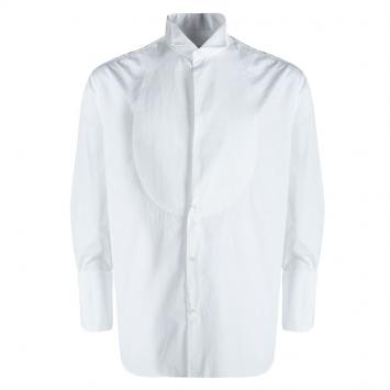 Pre Owned Armani Collezioni White Cotton Long Sleeve Shirt XXXXL