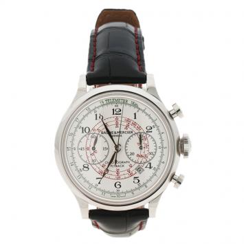 Pre Owned Baume & Mercier White Stainless Steel UAE Limited Edition Capeland 10096 Men's Wristwatch 44MM