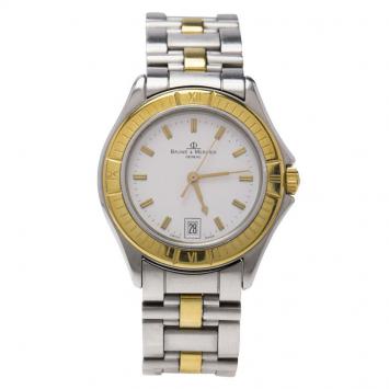 Pre Owned Baume & Mercier Two Tone Stainless Steel MV045045 Men's Wristwatch 36MM